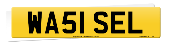 Registration number WA51 SEL